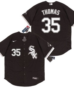 Chicago White Sox Frank Thomas #35 2020 Mlb Black Jersey - Robokeg