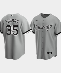 Chicago White Sox Frank Thomas 35 Men's Gray Alternate Jersey - Robokeg
