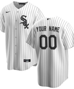 Chicago White Sox Home Custom Men Jersey - White - Robokeg