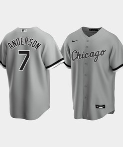 Chicago White Sox Tim Anderson 7 Men's Gray Alternate Jersey - Robokeg