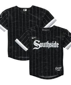 Chicago White Sox Toddler 2021 Mlb City Connect Replica Team Jersey - Black/gray - Robokeg