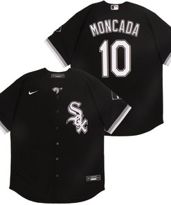 Chicago White Sox Yoan Moncada #10 2020 Mlb Black Jersey - Robokeg