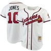 Chipper Jones Atlanta Braves Mitchell & Ness Authentic Jersey - White Mlb Ver 1 - Robokeg