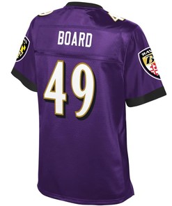 Chris Board Baltimore Ravens Nfl Pro Line Womens Player Jersey - Purple - Robokeg