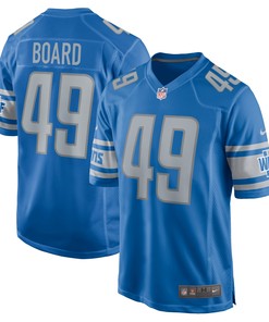 Chris Board Detroit Lions Player Game Jersey - Blue Nfl - Robokeg
