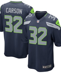 Chris Carson Seattle Seahawks Game Jersey - College Navy Nfl - Robokeg