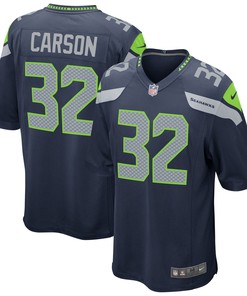 Chris Carson Seattle Seahawks Game Player Jersey - Navy Nfl - Robokeg