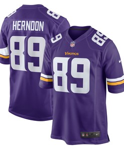 Chris Herndon Minnesota Vikings Game Jersey - Purple Nfl - Robokeg