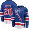 Chris Kreider 20 New York Rangers Stanley Cup 2023 Playoffs Patch Home Breakaway Men Jersey - Blue - Robokeg