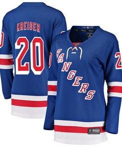 Chris Kreider New York Rangers Fanatics Branded Womens Breakaway Player Jersey - Blue Nhl - Robokeg