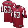 Chris Lindstrom Atlanta Falcons 2019 Nfl Draft First Round Pick Game Jersey Red 2019 - Robokeg
