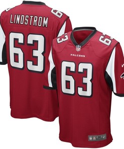 Chris Lindstrom Atlanta Falcons 2019 Nfl Draft First Round Pick Game Jersey Red 2019 - Robokeg