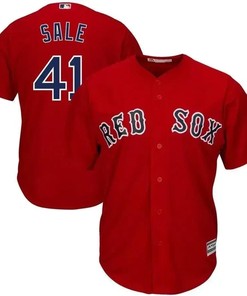 Chris Sale Boston Red Sox Alternate Cool Base Jersey - Red - Robokeg