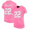 Christian Mccaffrey Carolina Panthers Girls Fashion Bubble Gum Jersey - Pink Nfl - Robokeg