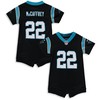 Christian Mccaffrey Carolina Panthers Infant Romper Jersey - Black Nfl - Robokeg
