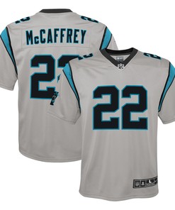 Christian Mccaffrey Carolina Panthers Inverted Team Game Jersey - Silver Nfl - Robokeg