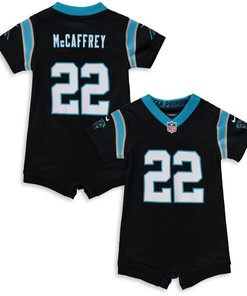 Christian Mccaffrey Carolina Panthers Nike Infant Romper Jersey - Black - Robokeg