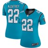 Christian Mccaffrey Carolina Panthers Womens Color Rush Legend Player Jersey - Blue Nfl - Robokeg