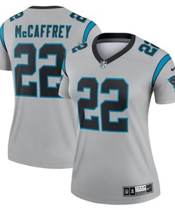 Christian Mccaffrey Carolina Panthers Womens Inverted Legend Jersey - Silver Nfl - Robokeg