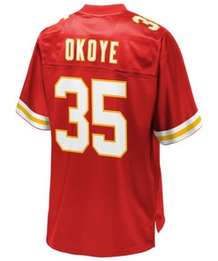 Christian Okoye Kansas City Chiefs Nfl Pro Line Retired Player Jersey - Red - Robokeg