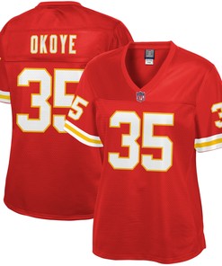 Christian Okoye Kansas City Chiefs Nfl Pro Line Womens Retired Player Jersey - Red Nfl - Robokeg