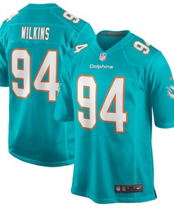 Christian Wilkins Miami Dolphins Nike Game Jersey - Aqua - Robokeg