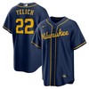Christian Yelich 22 Milwaukee Brewers Alternate Player Jersey - Navy - Robokeg