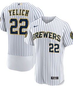 Christian Yelich Milwaukee Brewers Alternate Authentic Player Jersey - White Mlb - Robokeg