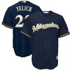 Christian Yelich Milwaukee Brewers Alternate Official Cool Base Player Jersey - Navy - Robokeg