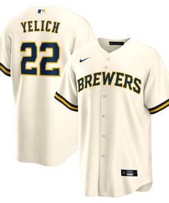 Christian Yelich Milwaukee Brewers Alternate Replica Player Jersey - Cream Mlb - Robokeg