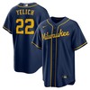 Christian Yelich Milwaukee Brewers Alternate Replica Player Jersey Navy Mlb - Robokeg