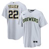 Christian Yelich Milwaukee Brewers Alternate Replica Player Jersey - White Mlb - Robokeg