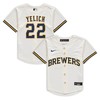 Christian Yelich Milwaukee Brewers Preschool Home Replica Player Jersey - Cream Mlb - Robokeg