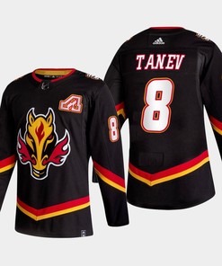 Christopher Tanev 8 Calgary Flames Alternate Black Jersey 2022-23 - Robokeg