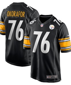 Chukwuma Okorafor Pittsburgh Steelers Game Jersey - Black Nfl - Robokeg