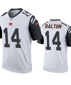 Cincinnati Bengals Andy Dalton White Color Rush Legend Jersey - Mens - Robokeg