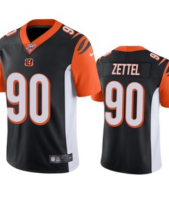 Cincinnati Bengals Anthony Zettel Black 100th Season Vapor Limited Jersey - Robokeg