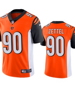 Cincinnati Bengals Anthony Zettel Orange Vapor Limited Jersey - Robokeg