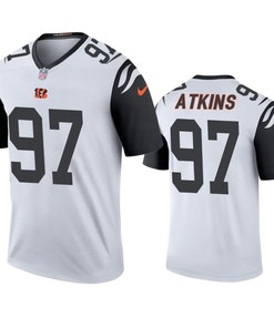 Cincinnati Bengals Geno Atkins White Color Rush Legend Jersey - Robokeg