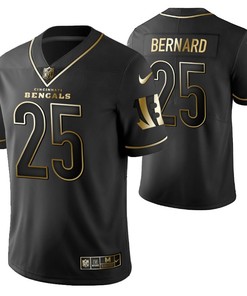 Cincinnati Bengals Giovani Bernard 25 2021 Nfl Golden Brandedition Black Jersey Gift For Bengals Fans - Robokeg