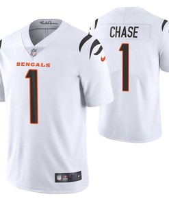 Cincinnati Bengals Jamarr Chase #1 2021 Draft Nfl White Jersey For Fans - Robokeg
