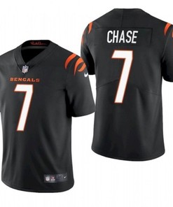 Cincinnati Bengals Jamarr Chase #7 2021 Draft Nfl Black Jersey For Fans - Robokeg
