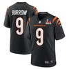 Cincinnati Bengals Joe Burrow 9 2022 Nfl Superbowl Lvi Match Black Jersey Gift For Bengals Fans - Robokeg