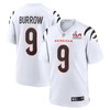 Cincinnati Bengals Joe Burrow 9 2022 Nfl Superbowl Lvi Match White Jersey Gift For Bengals Fans - Robokeg