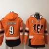 Cincinnati Bengals Joe Burrow #9 Nfl 2020 Orange Hoodie Jersey - Robokeg