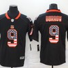 Cincinnati Bengals Joe Burrow #9 Nfl 2020 Us Flag Black Jersey - Robokeg