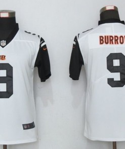 Cincinnati Bengals Joe Burrow #9 Nfl 2020 White Jersey - Robokeg