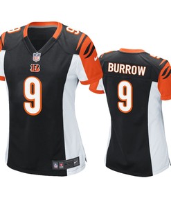 Cincinnati Bengals Joe Burrow Black 2020 Nfl Draft Game Jersey - Robokeg