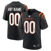 Cincinnati Bengals Logo Game Custom Jersey - Black Custom Jerseys Nfl - Robokeg