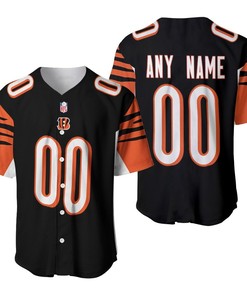 Cincinnati Bengals Nfl American Football Team Black 2019 3d Designed Allover Custom Gift For Bengals Fans Baseball Jersey - Robokeg